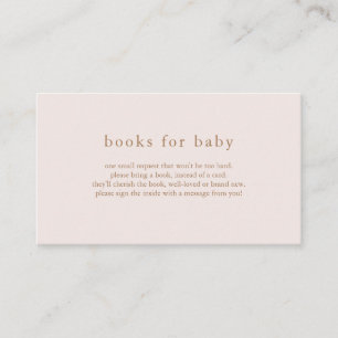 D'accompagnement Livres roses ROWAN pour carte Baby shower