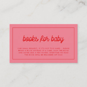D'accompagnement Livres vintages Pink Retro pour bébé carte de dema