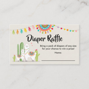D'accompagnement Llama Diaper Carte Raffin Fiesta Cactus Baby showe