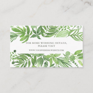 D'accompagnement Luxe Feuille Carte de site Web Mariage végétal v