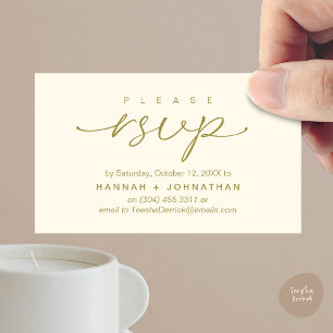 D'accompagnement Mariage romantique moderne invite RSVP carte de ra