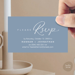 D'accompagnement Mariage romantique moderne invite RSVP carte de ra