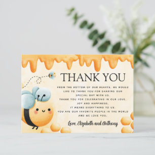 D'accompagnement Miel Bee Carte de remerciements