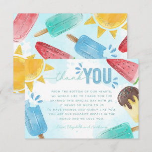 D'accompagnement Note de Carte de remerciements Popsicle