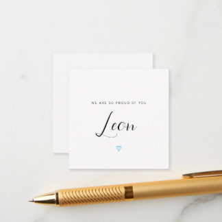 D'accompagnement Nous Sommes Si Fiers De Vous, Avec Carte Diamond B