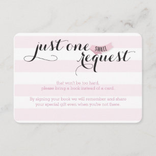 D'accompagnement Oh Baby Pink Stripes Douche Demande Carte