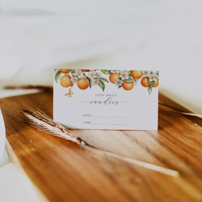 D'accompagnement Oranges Et Verdure Combien De Candies Carte De Jeu (Créateur téléchargé)