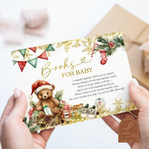 D'accompagnement Ours de Noël Santa Boy Livres pour bébé Carte
