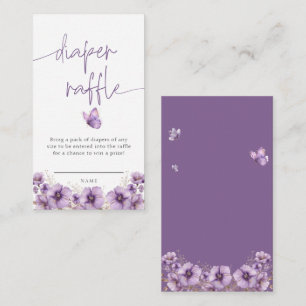 D'accompagnement Papillon violet Baby shower de la carte de 