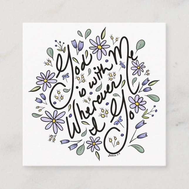 D'accompagnement Partout où je vais la carte de boîtier (Devant)