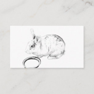 D'accompagnement Petit carte de remerciements lapin