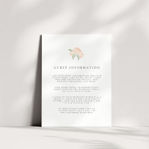 D'accompagnement Petite Bouquet Mariage Détails de la carte Pêche