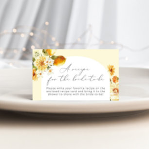 D'accompagnement Recette de citron pour la mariée à être carte de c