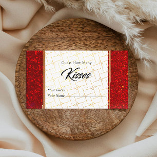 D'accompagnement Red Gold Combien de baisers carte de boîtier nupti