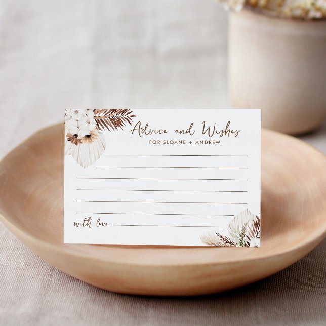 D'accompagnement SIERRA Boho - Carte de conseil et de souhaits du M (Créateur téléchargé)