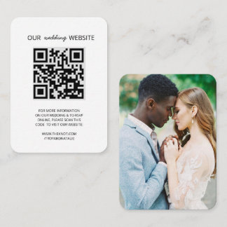 D'accompagnement Site mariage QR Code photo carte RSVP