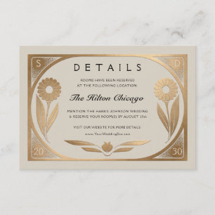 D'accompagnement SOLARA I : Carte de détails Mariage