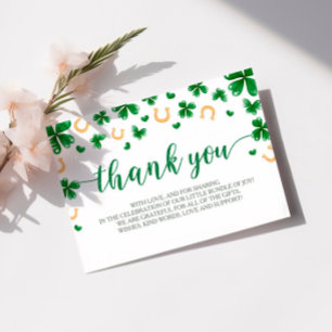 D'accompagnement Un Carte de remerciements De Baby shower Un Peu Ch