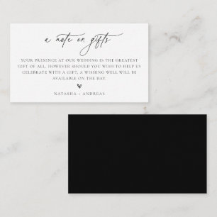 D'accompagnement Une Note Sur La Carte Mariage De Boîtier Cadeaux