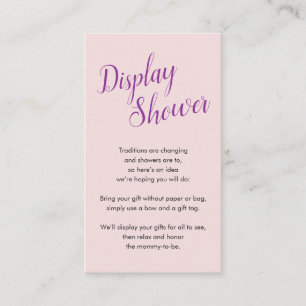 D'accompagnement Violet et rose   Afficher la carte de douche