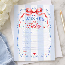 Vœux patriotiques pour carte de bébé