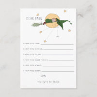 Vœux pour carte de conseils bébé | Jolie sorcière