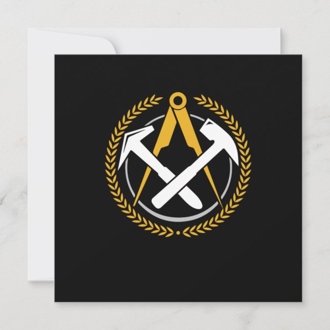 Dachdecker Logo Roofers Construction Repair Gift Invitation (Front)