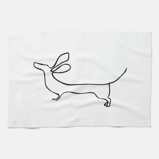 Dachs illustration towel (Horizontal)