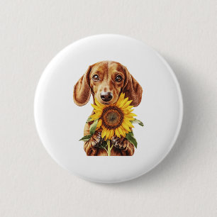 Dachshund 2 Inch Round Button