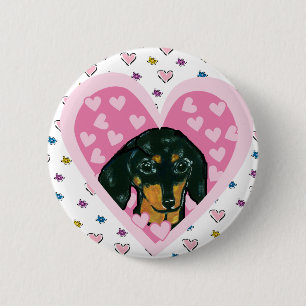 Dachshund 2 Inch Round Button
