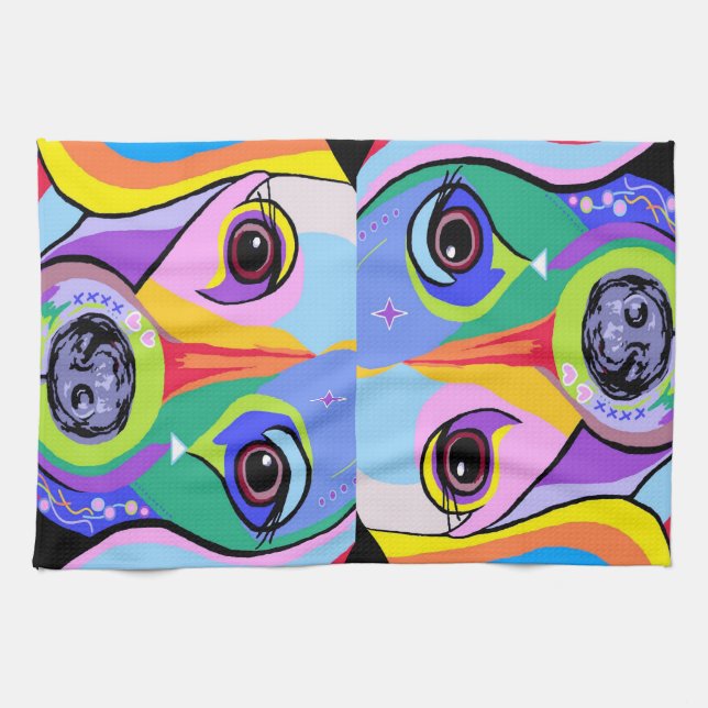 Dachshund 2 kitchen towel (Horizontal)