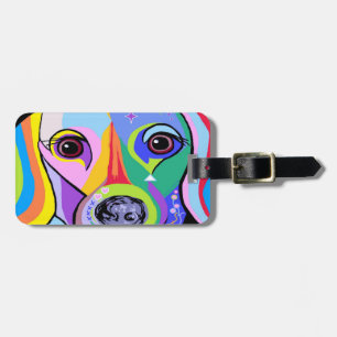 Dachshund 2 luggage tag