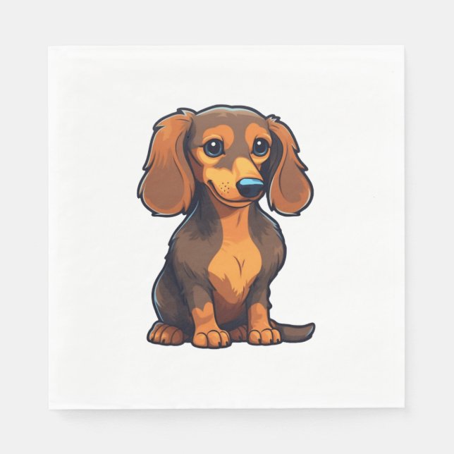 Dachshund 3 napkin (Front)