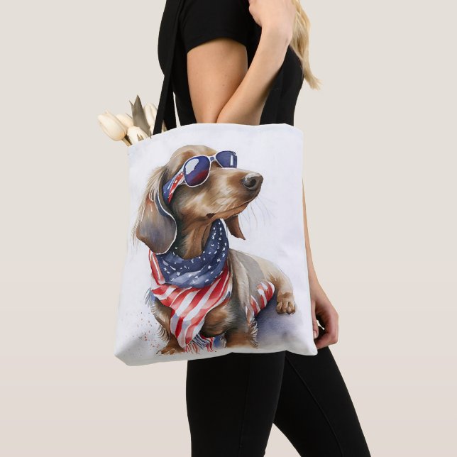 DACHSHUND 4 JUILLET SAC FOURRE-TOUT (De près)
