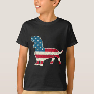 Dachshund 4th of July Dog Lover Gift Men Women Ame T-Shirt
