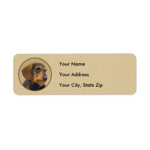 Dachshund (À poils durs) Peinture Chien Art origin