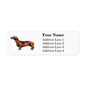 Dachshund Address Labels