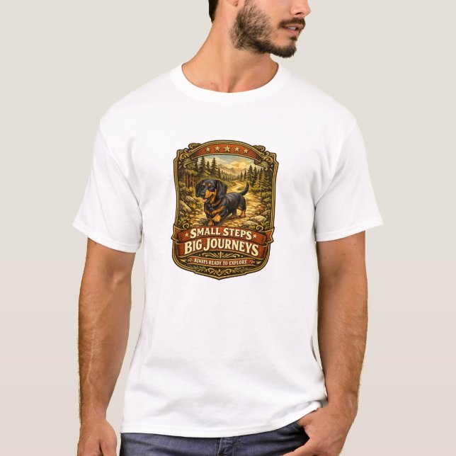 Dachshund Adventure Hiking Shirt (Front)