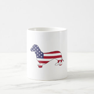 Dachshund "American Flag" Coffee Mug
