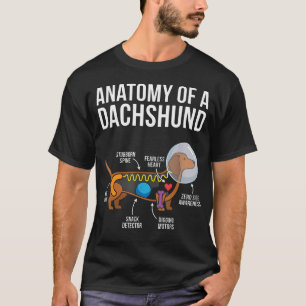 Dachshund Anatomy Diagram T-Shirt