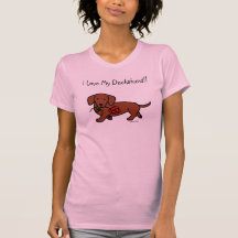 Dachshund and a flower cartoon