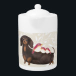 Dachshund and Birds Family<br><div class="desc">One happy family! One cute (and long!) Dachshund dog happily carries his friends on his back. 

Customize to your liking..add text,  images,  etc.</div>