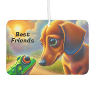 DACHSHUND AND FROG AIR FRESHENER