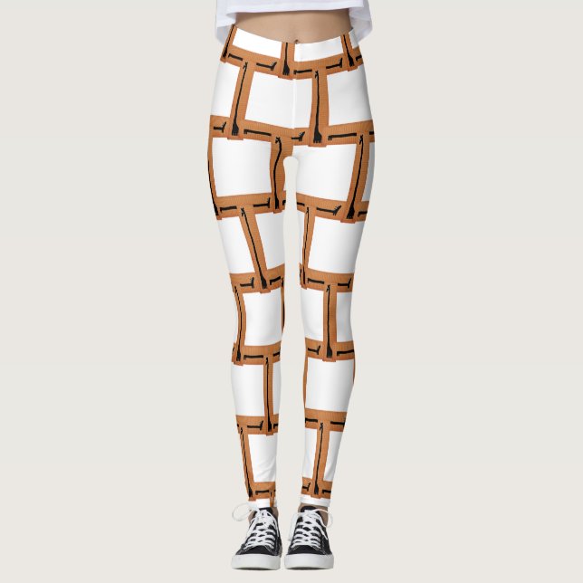 Dachshund And Giraffe Leggings (Front)