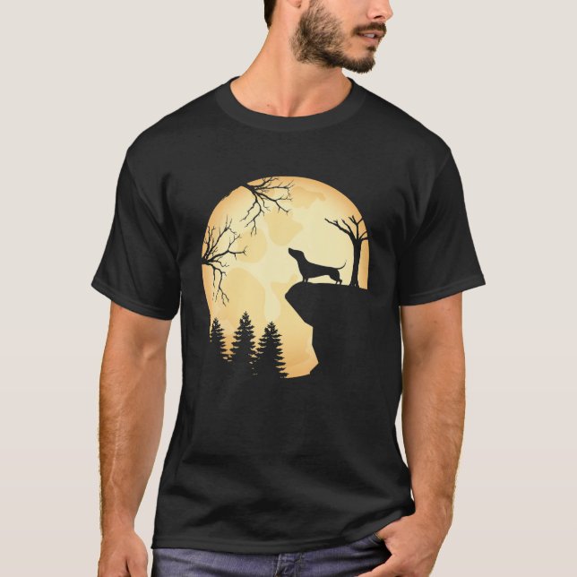 Dachshund And Mom Halloween Funny Weiner Dog Men W T-Shirt (Front)