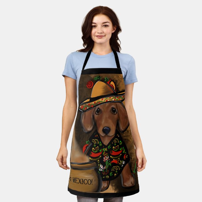 Dachshund         apron (Worn)