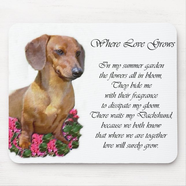 Dachshund Art Gifts Mouse Pad (Front)