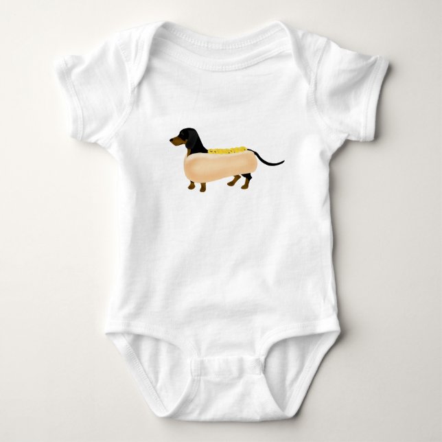 Dachshund Baby Bodysuit (Front)