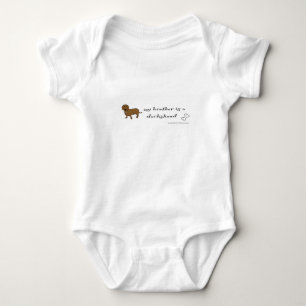 dachshund baby bodysuit