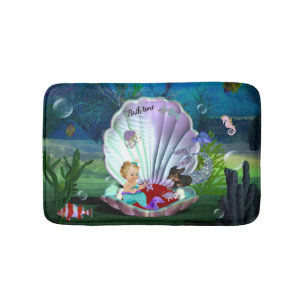 Dachshund Baby Mermaid Bath Mat